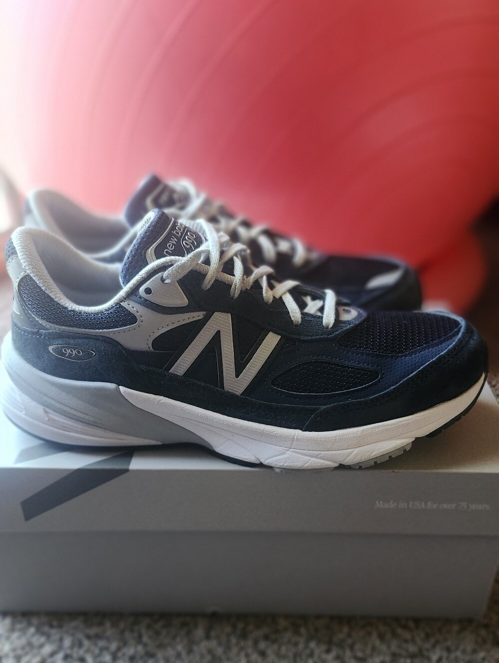 New Balance Women's 990 Navy and Gray Sneakers Size 9 B
